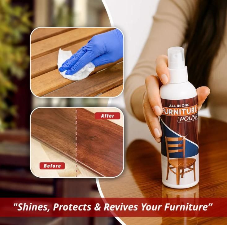WoodRevive™ Instant Furniture Polish Spray – Restores Shine & Protects Wood